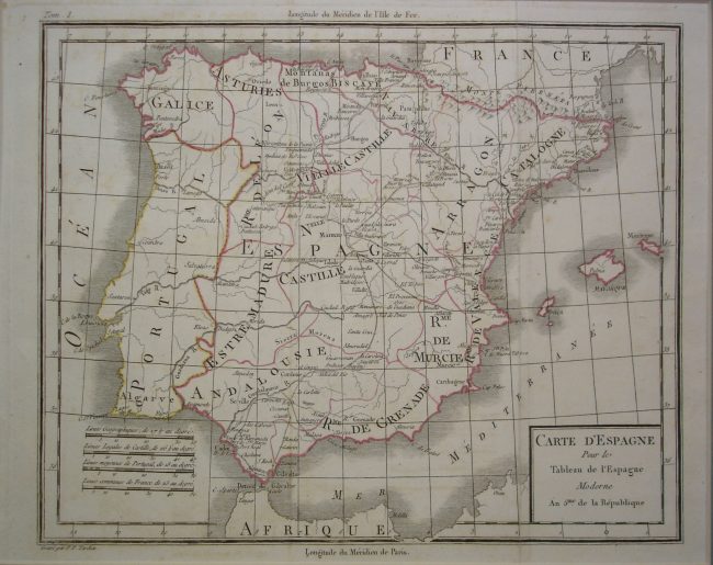 Mapas, Península Ibérica.